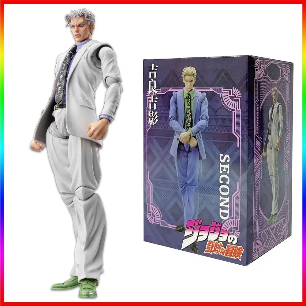 Аниме JoJos Bizarre Adventure Kira Yoshikage Diamond Is Unbreakable Фигурка 18 см, высокий костюм, стоячая модель, Коллекционная игрушка