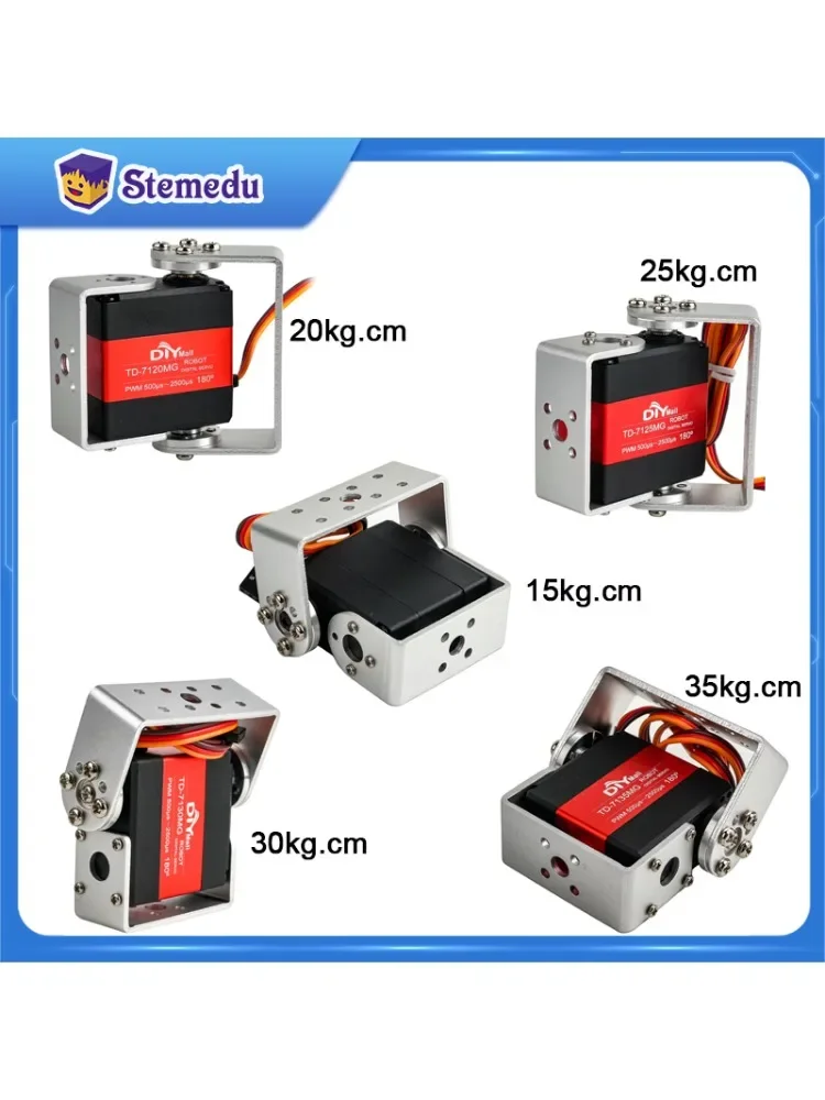 15/20/25/30/35kg Metal Digital Servo 4.8-8.4V 180/270 Degree Dual-Axis Servo Brushed Motor Angle Control for Robots RC Cars — zdjęcie 2