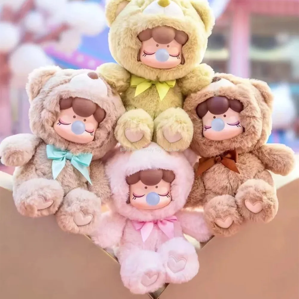Caja ciega de oso de peluche colorido de Chocolate Nanci auténtico, muñecos de figura Kawaii, caja misteriosa, decoración hecha a mano, juguetes para recoger niños