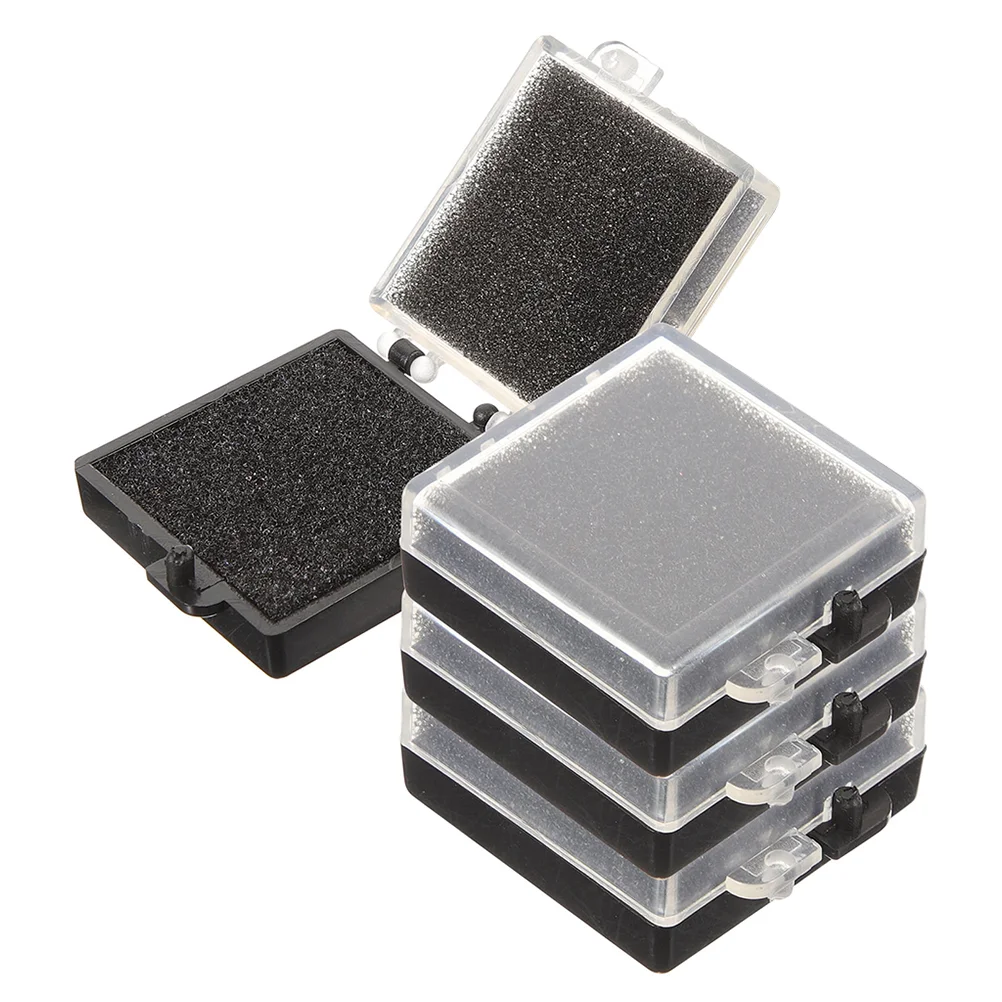 

4 Pcs Anti-static Sponge Box Badge Display Case Chip Brooch Jewelry Storage Pin