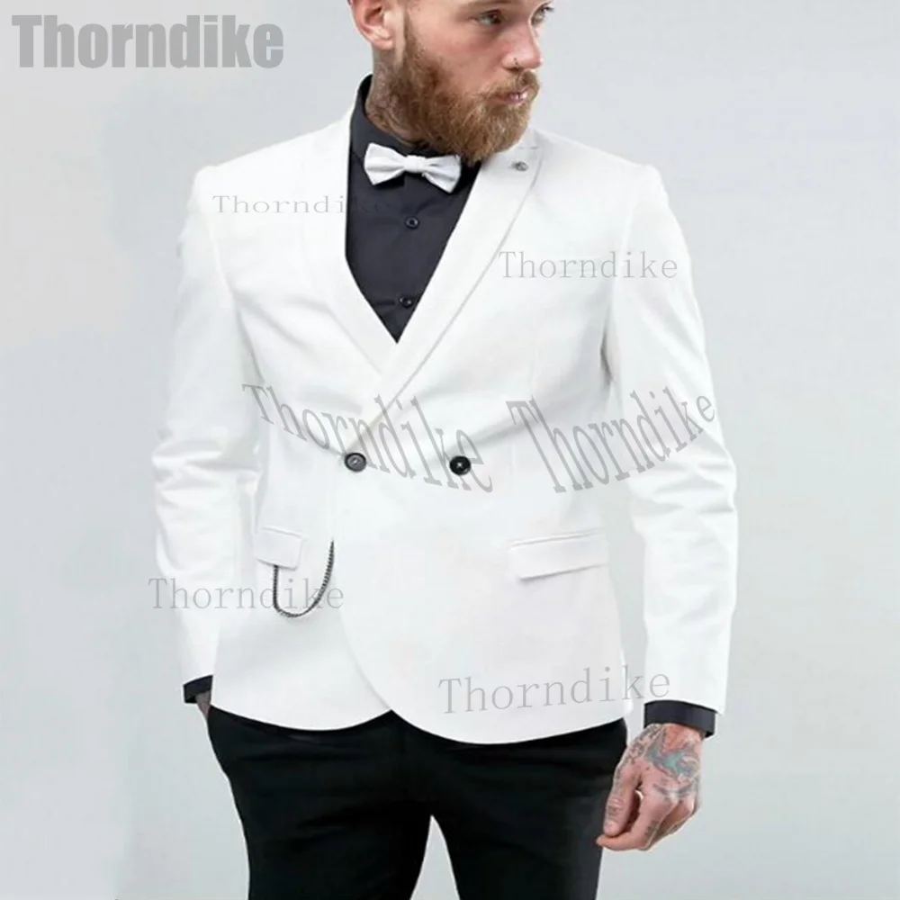 

Thorndike Elegant Dress Men's Suits Slim Fit Male Blazer Prom Tuxedo 2 Piece Groom Wedding Suits For Men Custom Blazer Terno