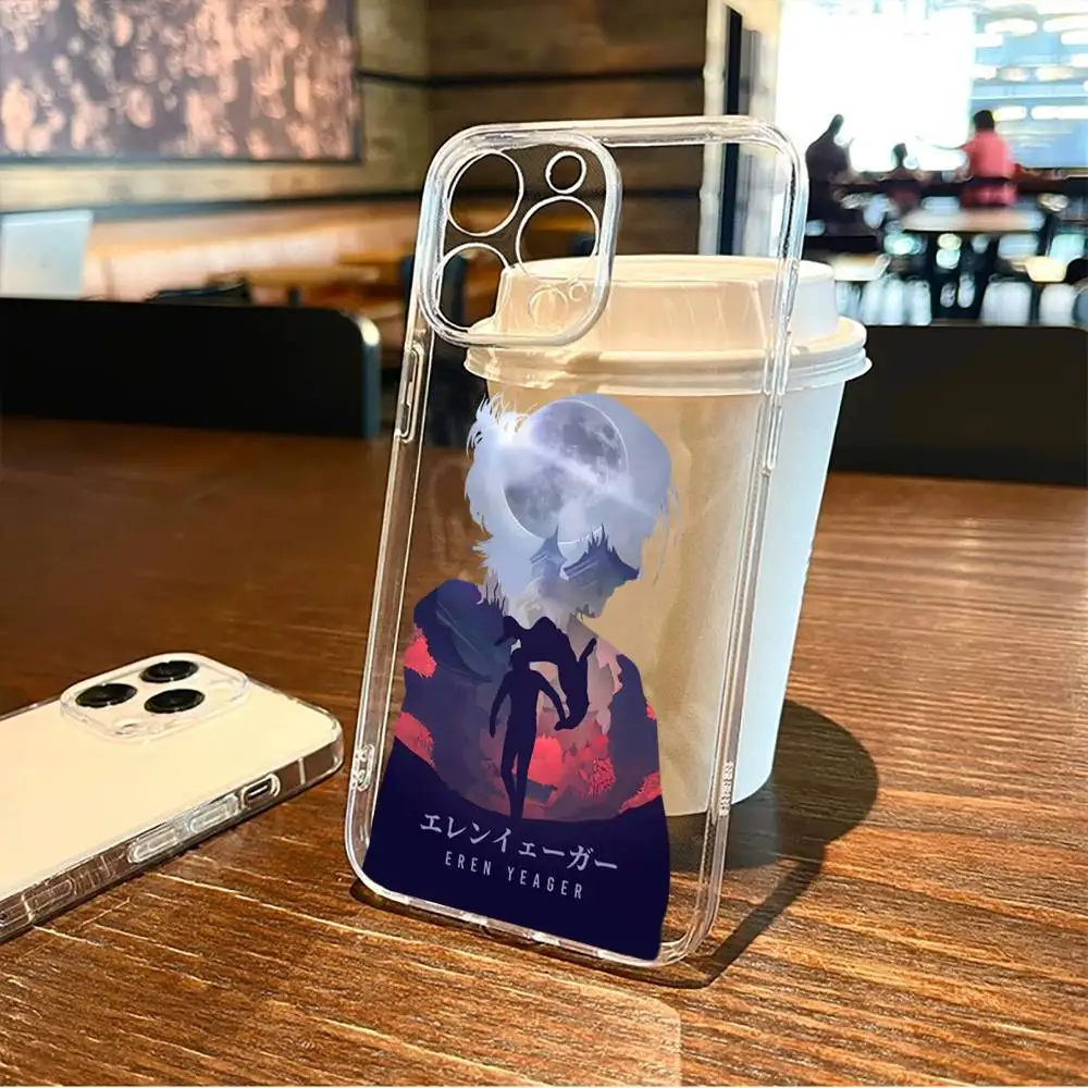 

Attack On Titan Phone Case For iPhone17,16,15,14,13,12,11 Plus,Pro Max,XS,X,XR,SE,Mini,Soft Transparent Cover