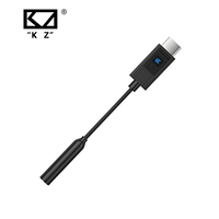 KZ AM02 Portable Digital earphones amplifier USB DAC Tuning Type-c to 3.5mm adapter cable With DAC Chip Decoding Headset Amp