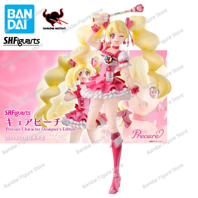 Original Bandai S.H.Figuarts SHF CURE PEACH-Precure Character Designer's Edition Animation Action Figure Model Collection Hobby