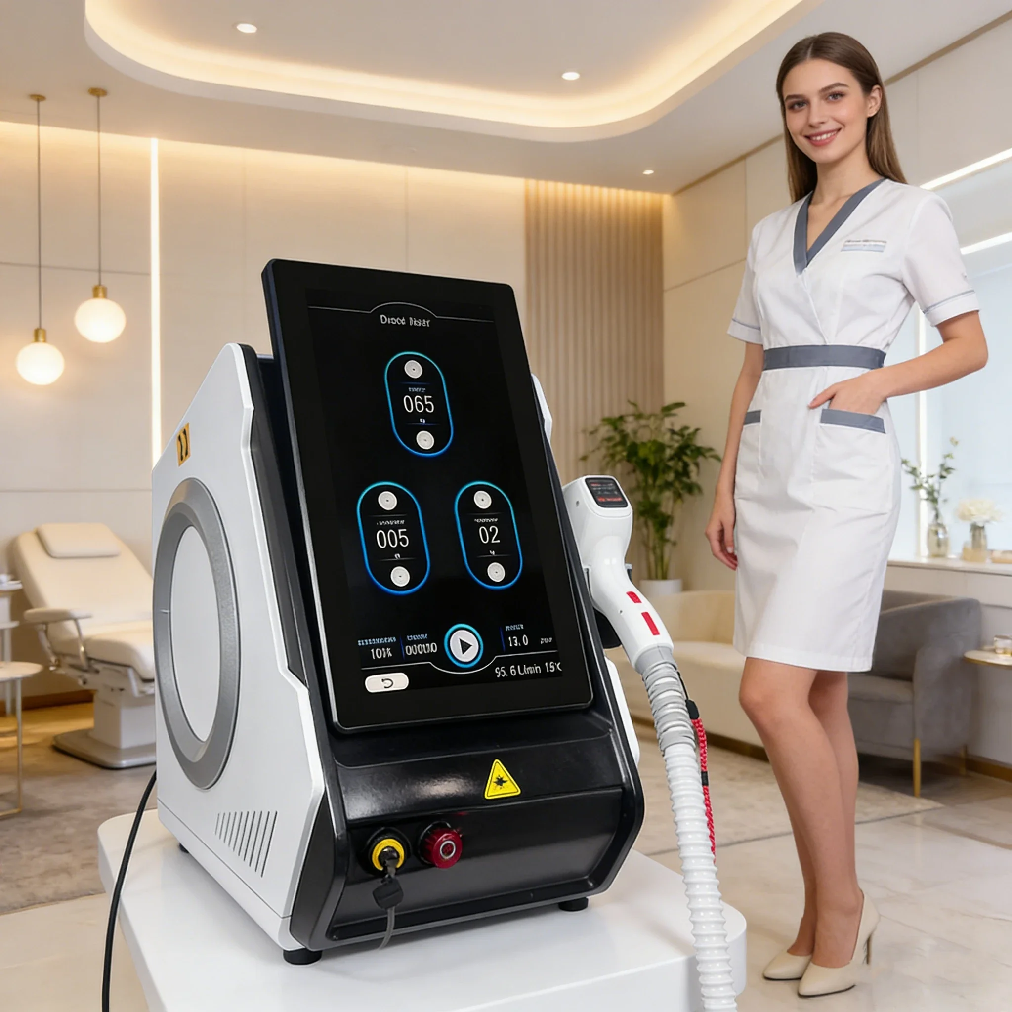 4 Wavelength Ice Titanium Platinum Laser Diode Hair High Power Removal Machine 808nm diode technology