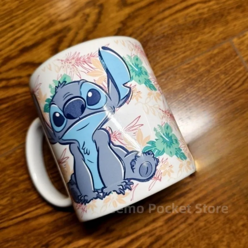 550ml Lilo e Stitch Kawaii Tazza in ceramica Cartoon Anime Personaggio Stampa Accessori Colazione Tazza di latte Ufficio Tazza di caffè Regalo