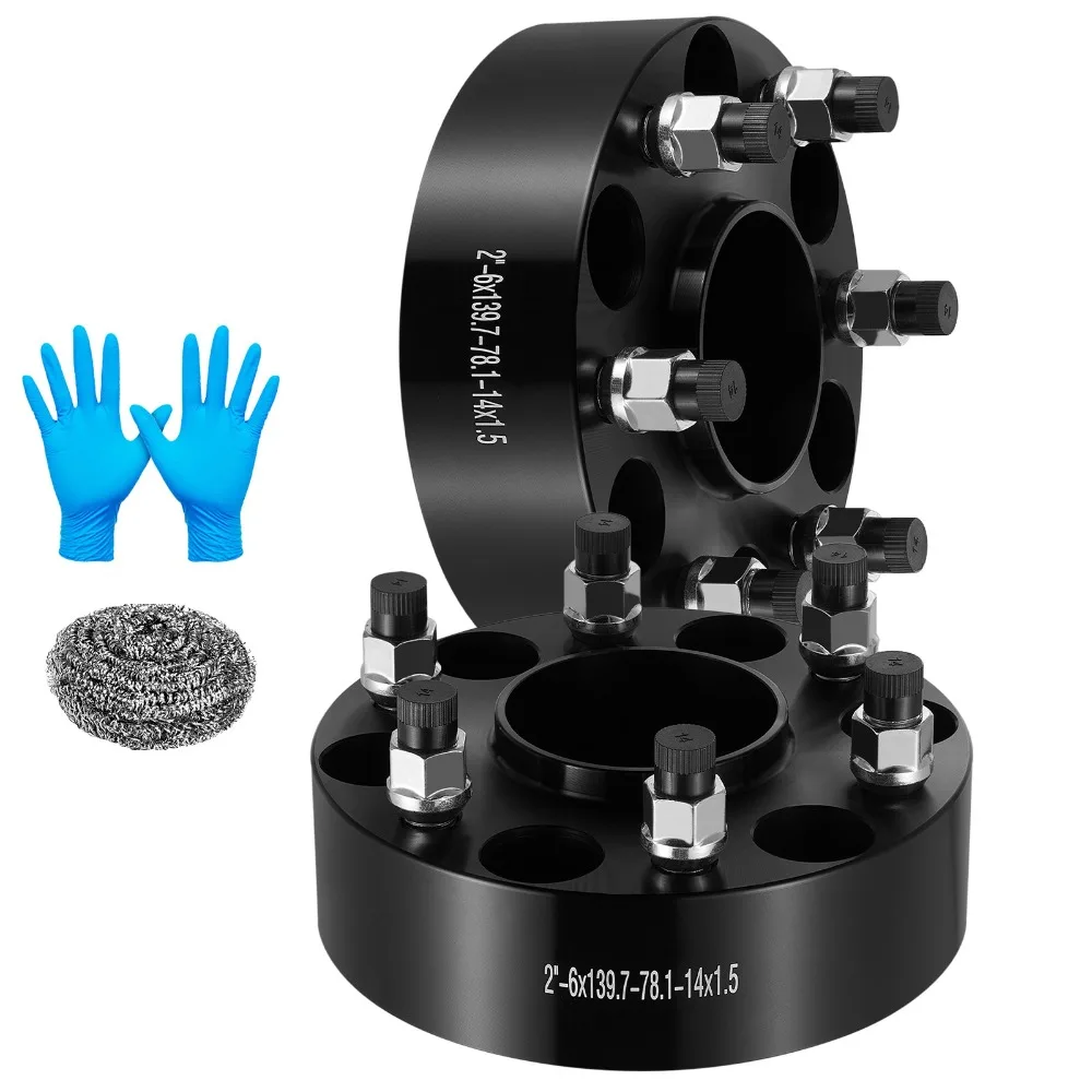 

2" 6x5.5 Hub Centric Wheel Spacers M14x1.5 For 2000-2014 GMC Yukon XL 1500