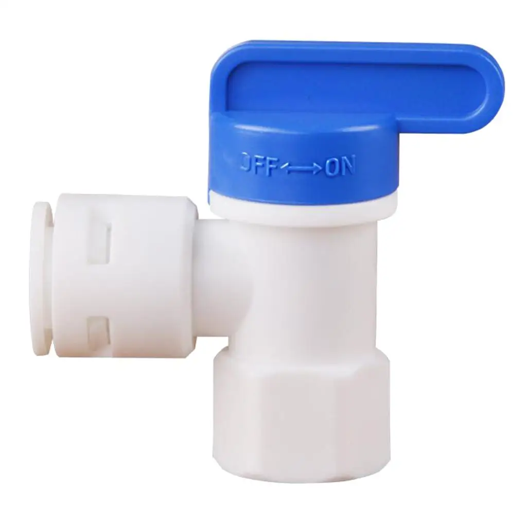 Water Tank Ball Valve for RO Reverse Osmosis Filter System, ID 1/4 inch to 3/8 inch