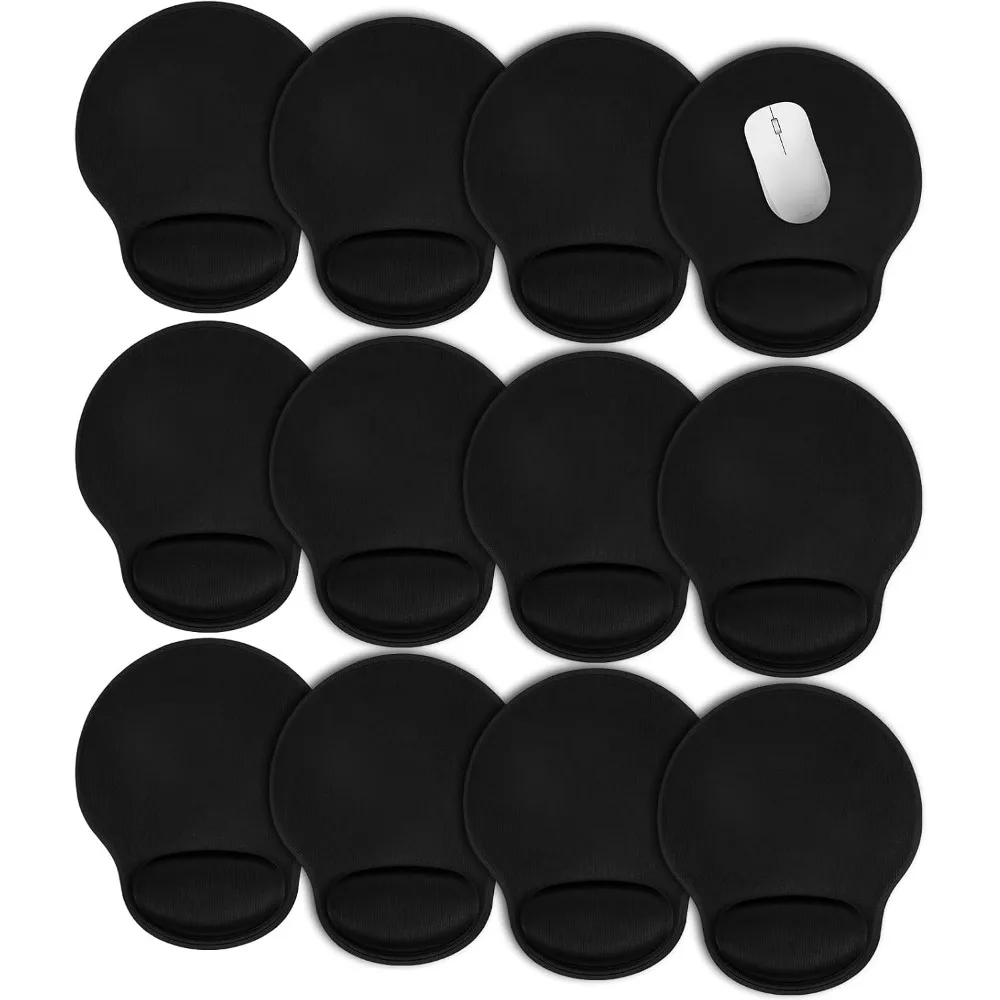 Ergonomic Mouse Pad with Memory Foam Wrist Support, Non-Slip Base for Enhanced Comfort and Stability