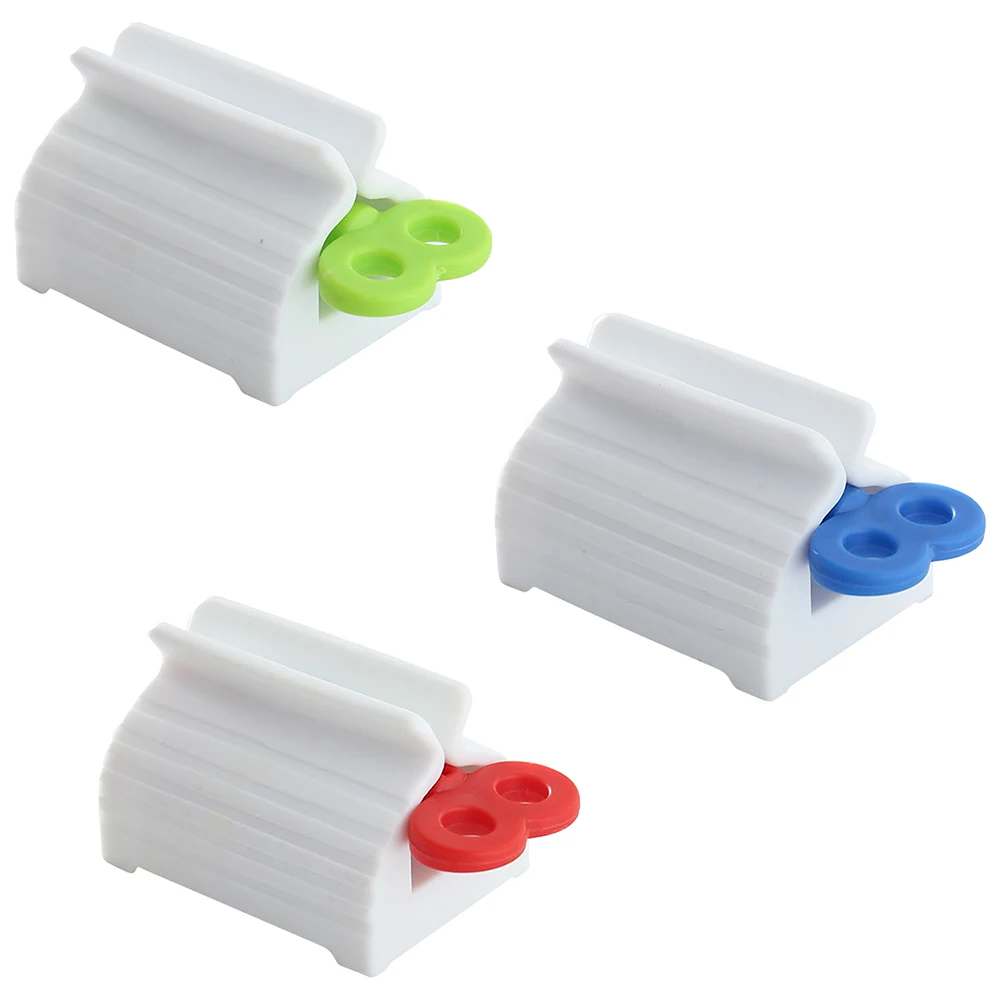 Dispositivo exprimidor de pasta de dientes de plástico, exprimidor de tubo de pasta de dientes portátil multifuncional, herramientas de prensa Manual, accesorios de baño