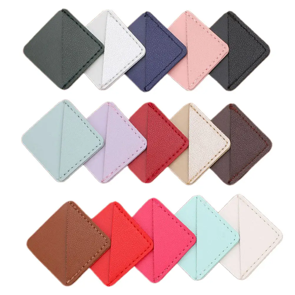20Pcs Square Corner Bookmarks PU Vintage Style Fake Page Markers Reading Accessories for Kids Women Teachers Book Lovers