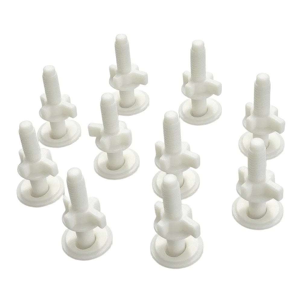 5 Pack Toilet Seat Bolt Set Includes 10 Bolts 10 Washers 10 Nuts for Standard Round Elongated and Older Toilet Seats