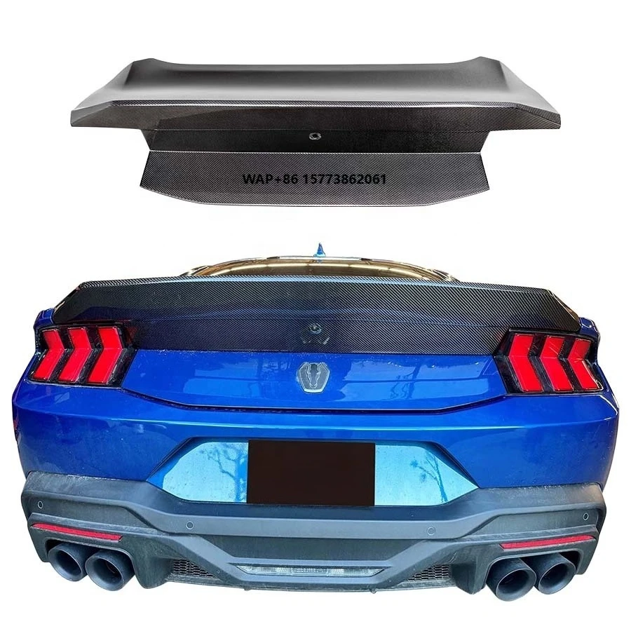 

Carbon Fiber 3k Twill Weave AC Style Trunk Lid 2 Year Warranty for Mustang Dark Horse S650 Rear