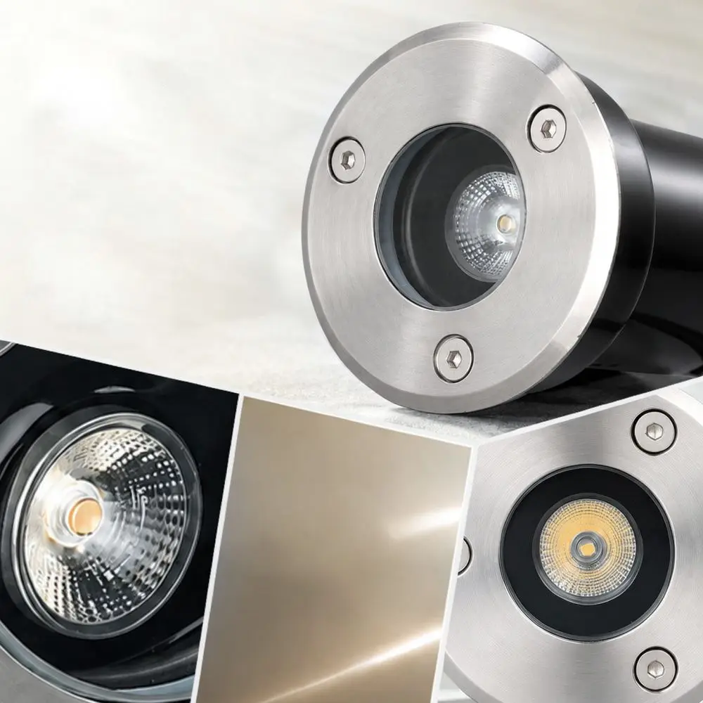 65MM LED Garden Underground Lamp Waterproof Recessed Spotlight Outdoor Landscape Lighting For Lawn Path Yard Decoration