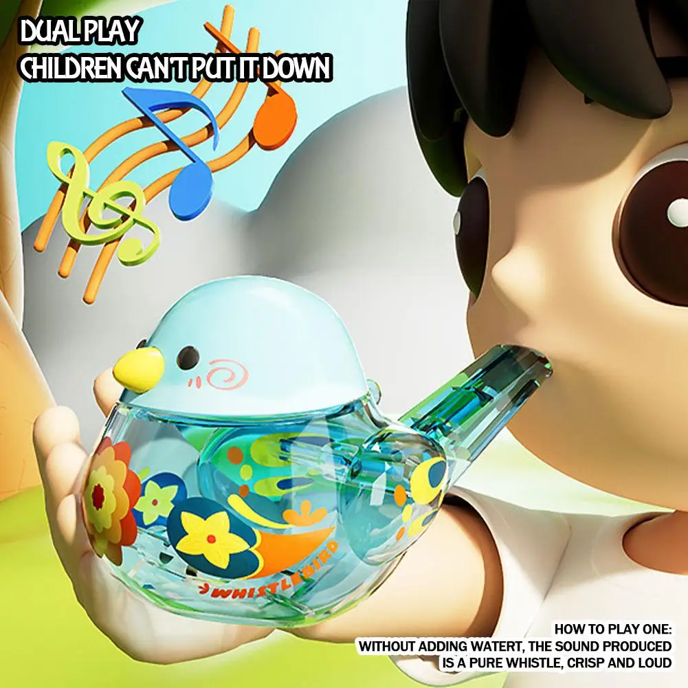 Apito de pássaro aquático para bebês e crianças, brinquedos, chamada de pássaro para bebês, pode adicionar água para apito para chamadas de água, presentes de natal
