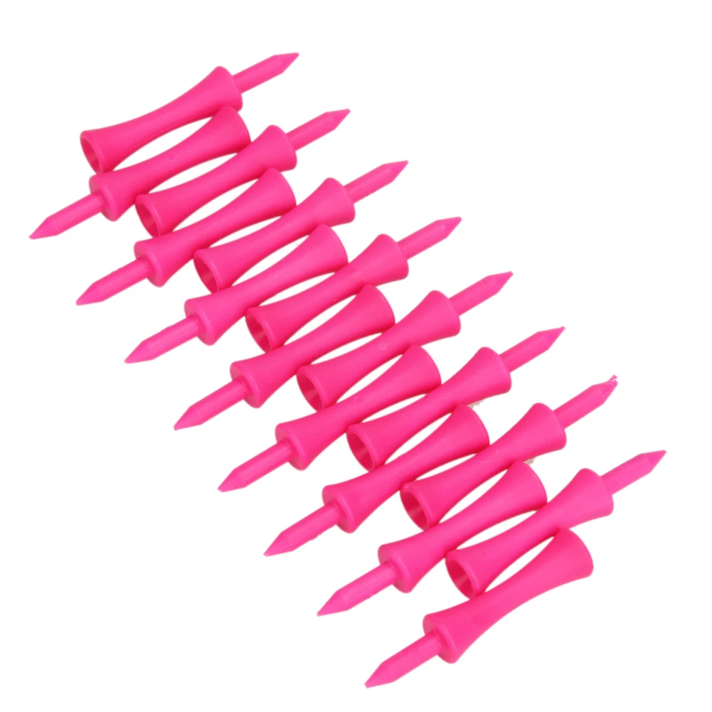 100 Pink Plastic Castle Step Grad Golf Tees up Height 39mm