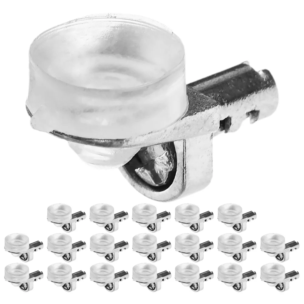 20 قطعة دبابيس الرف واضحة تصميم قوس على شكل حرف L أقصى استخدام مساحة للخزائن المنظمة أوتاد دبابيس الرف #2