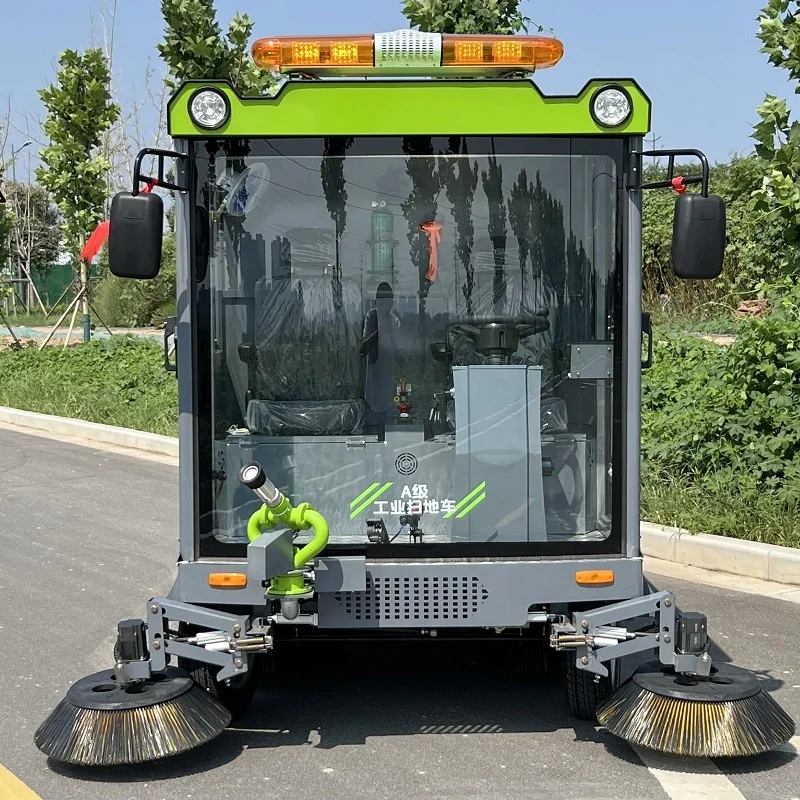 Low Noise Operation Electric Ride on Sweeper Industrial Sweeper Comfortable Seat Design for Extended Cleaning Sessions