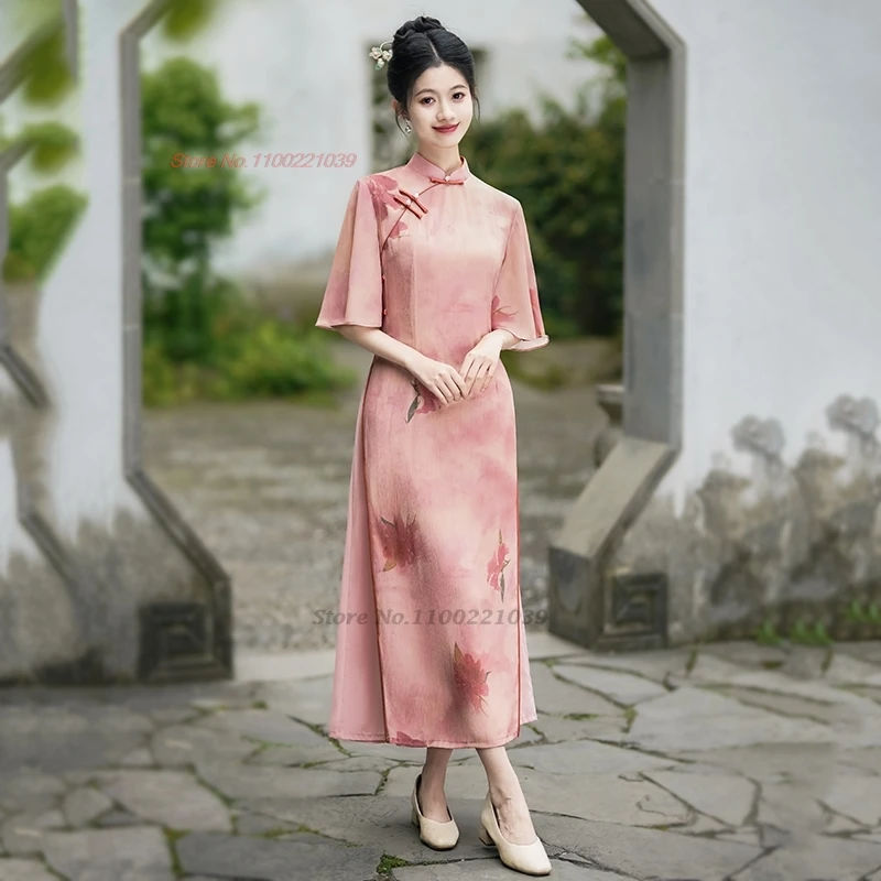 2024-chinese-improved-qipao-vintage-flower-print-cheongsam-vietnam-ao-dai-dress-traditional-dress-oriental-a-line-qipao-dress