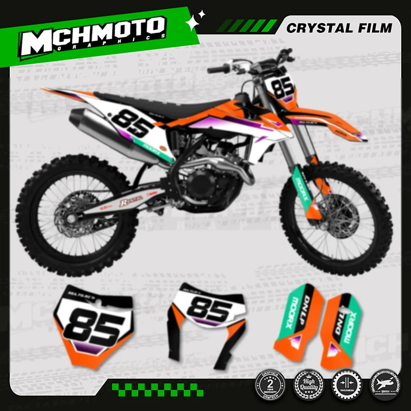 MCHMFG Full Graphics Decal Stickers For KTM SX SXF 2019 2020 2021 2022 EXC EXC-F 2020 2021 2022 2023 125 250 300 350 450 -004