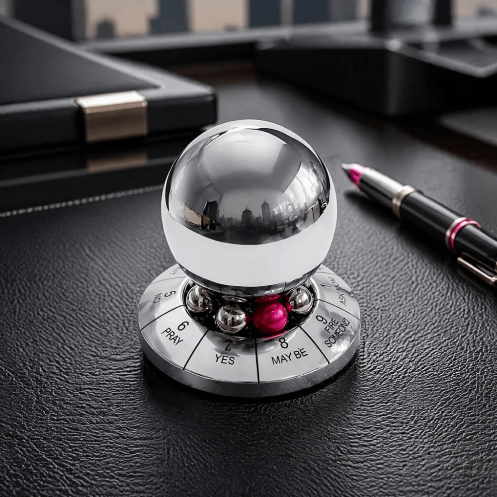 Metal Alloy Prediction Decision Ball Rotating Finger Rotator Rotating Gyroscope Ornament Zinc Alloy Zinc Alloy Lucky Ball