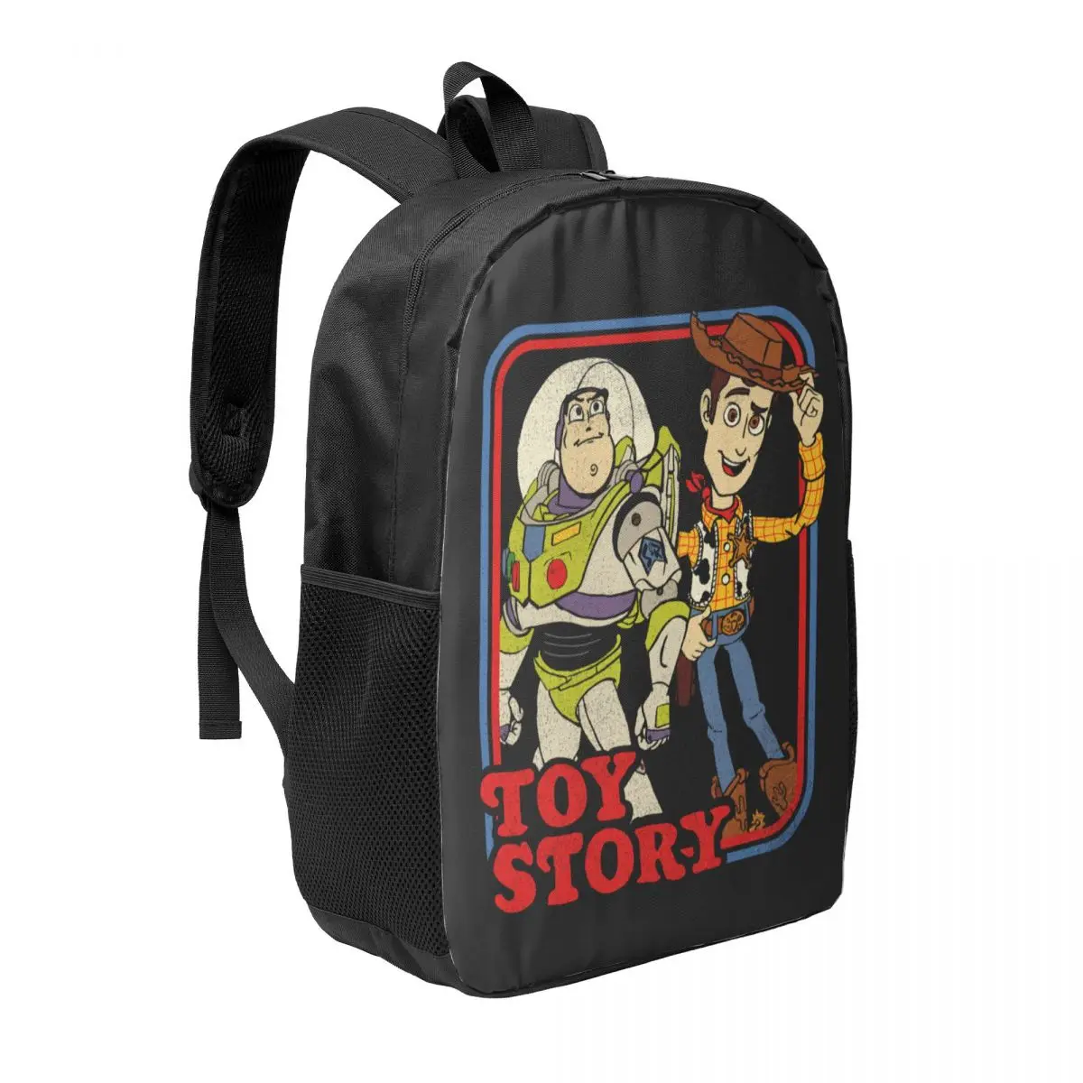 Custom Toy Story Buzz Lightyear Laptop Backpack Men Women Basic Bookbag for College School Student Woody Friends For Life Bag