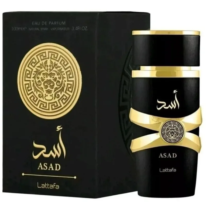Lattafa Perfumes Black Edition Asad para spray de perfume unisex, aroma floral duradero de 3,4 onzas, el mejor regalo