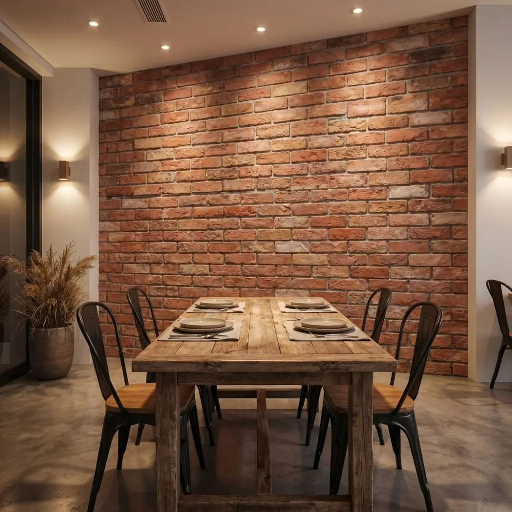 Waterproof 3D Imitation Brick Wall Stickers Lightweight PVC Moisture-proof Self-Adhesive 3D Wall Panel 30cmX30cm Self-adhesive