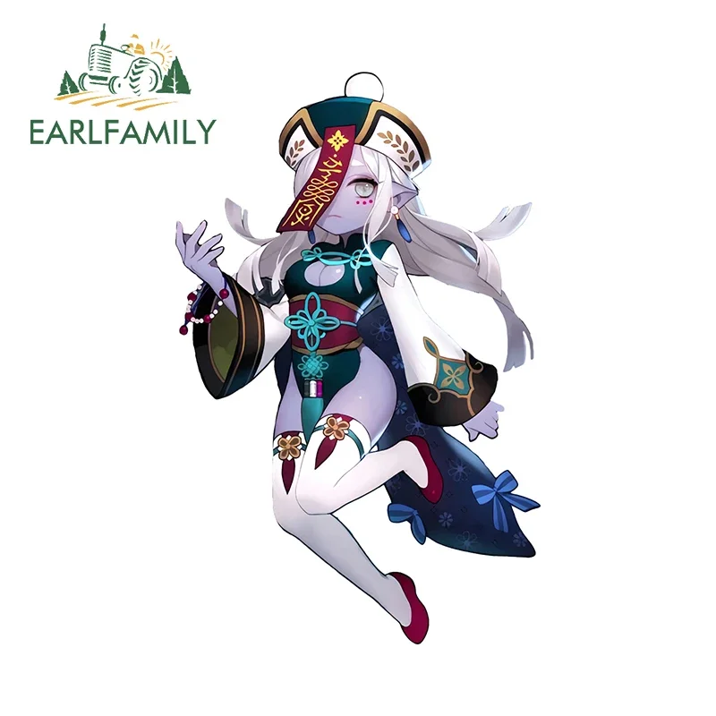 EARLFAMILY 13cm x 8.3cm Sexy Zombie Loli Car Stickers Funny Split Robe Cute Motorcycles Decal Caravan Racing Drifting Decor