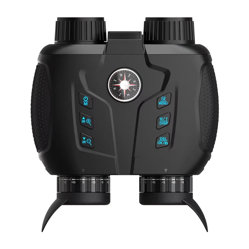 Binocolo Visione Notturna A Infrarossi 1080P Con LCD 2.4" – Zoom 5x, Obiettivo F/1.2, Portata 300m, Supporto MicroSD 128GB Per Caccia E Campeggio