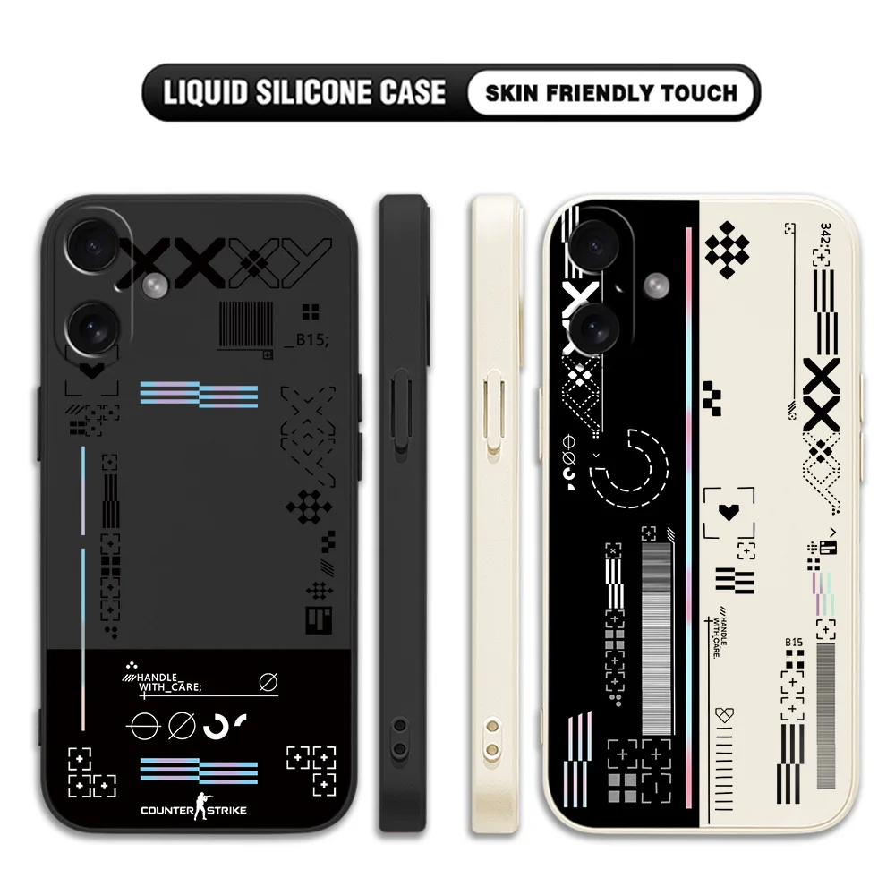 Hot Fashion Game CS Clear GO Phone Case For Oppo A60 A98 A78 A38 A18 A57 A76 A36 A96 A17 A74 A54 A94 A16 A15 A93 A92 4G 5G Cover