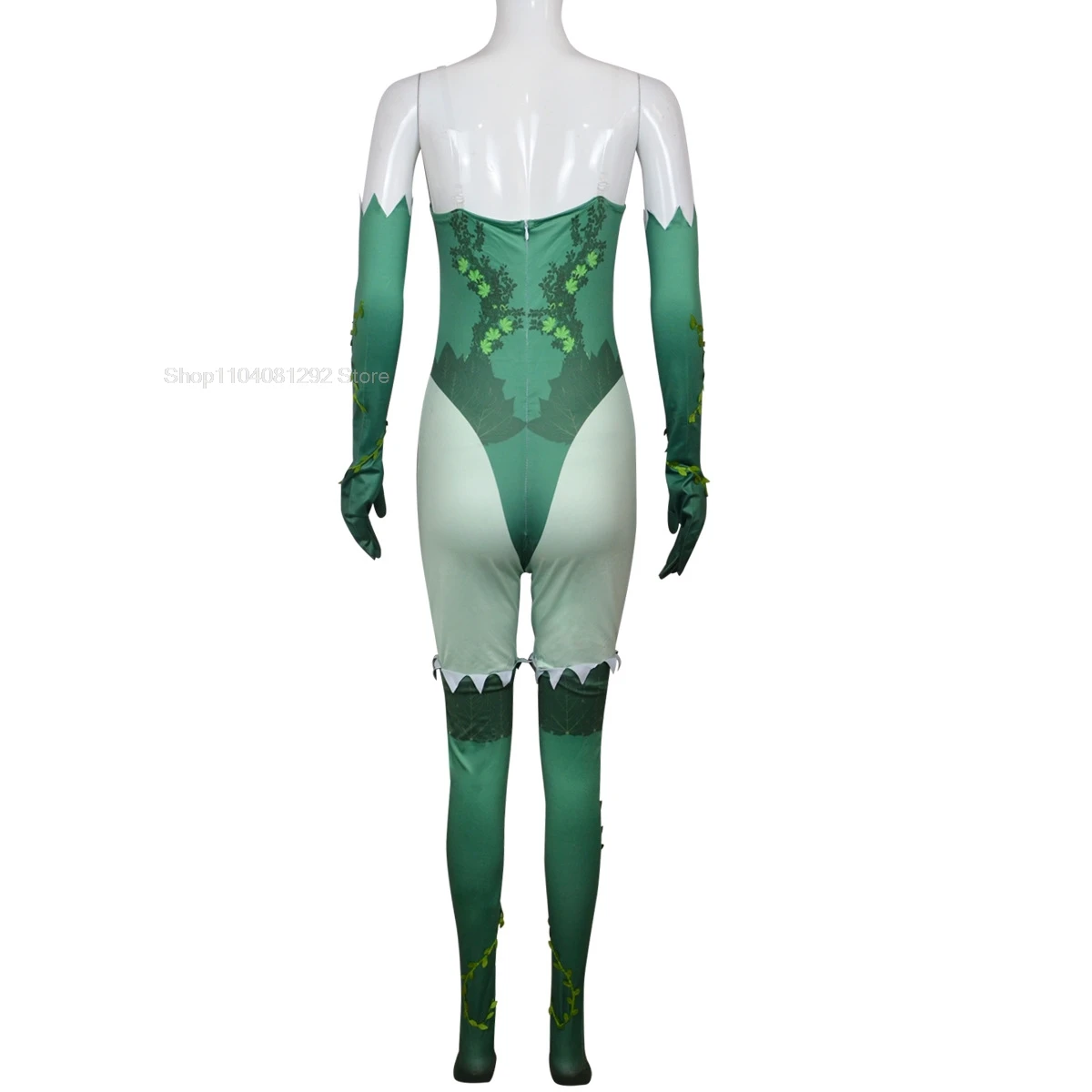 Anime Poison Cos Ivy Cosplay Costume Outfit Fantasy Jumpsuit Gloves Halloween Carnival Suit Accessories For Adult Girls Roleplay