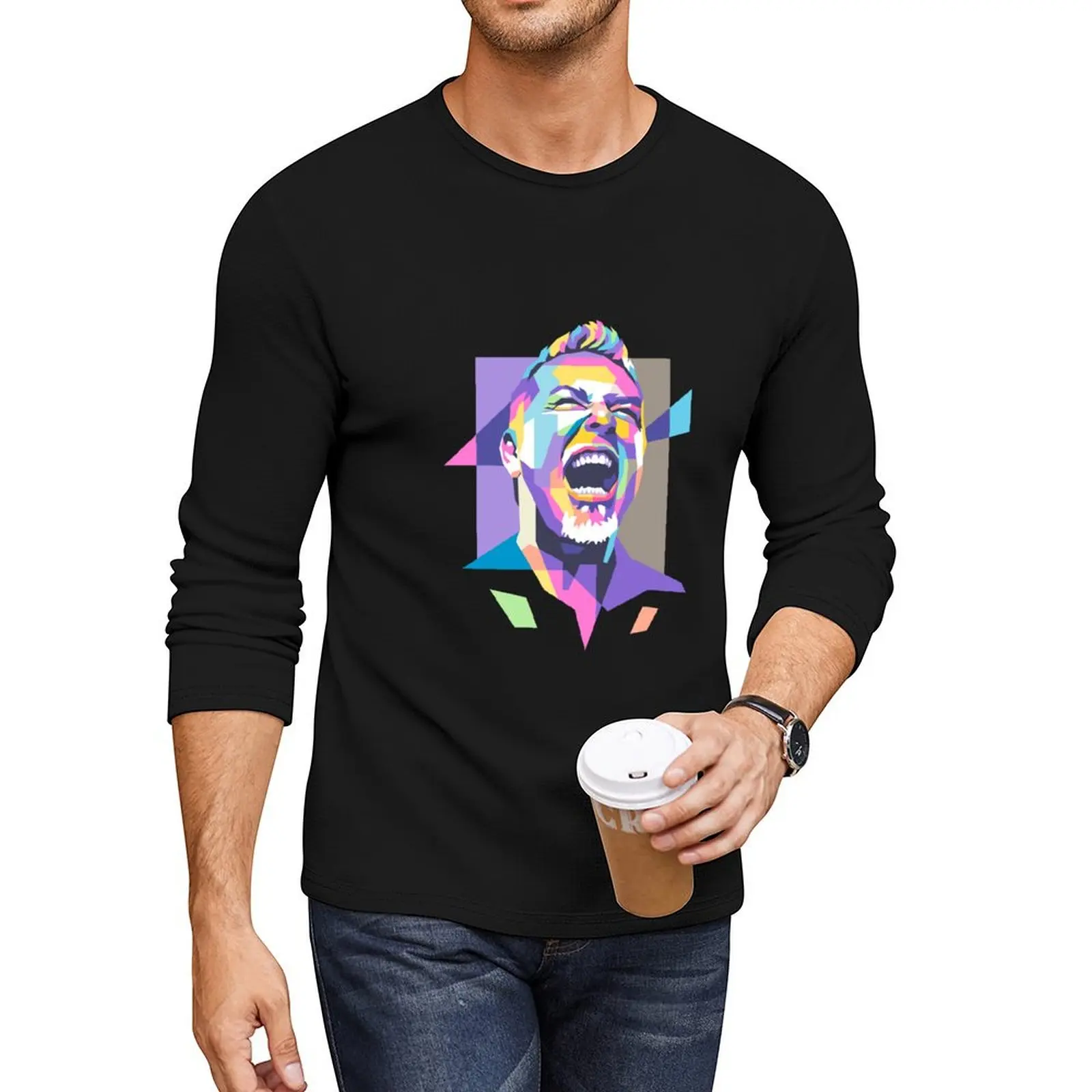 James Hetfield in WPAP Long T-Shirt t-shirts man oversized t shirt men