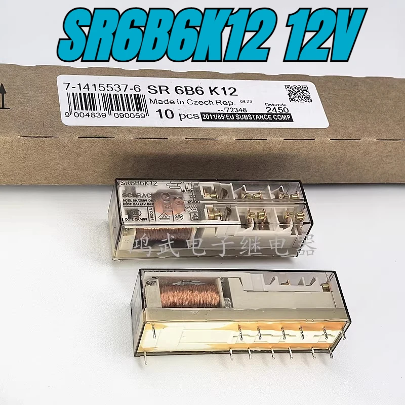 

（Brand New）1pcs/lot 100% original genuine relay:SR6B6K12 12V 14pins Elevator relay