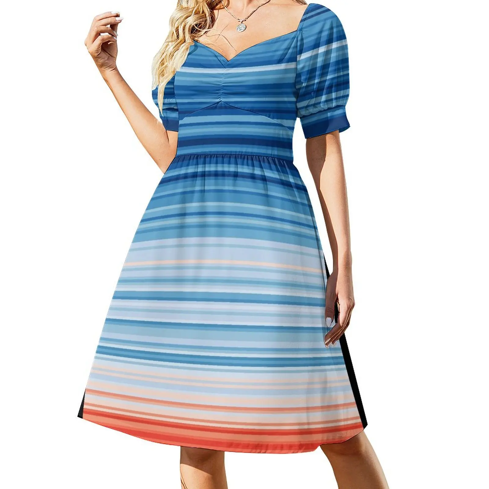 Warm Stripes Clothing Quaschning Scientists for Future Short Sleeved Dress dresses for womens 2025 evening dress women Dress