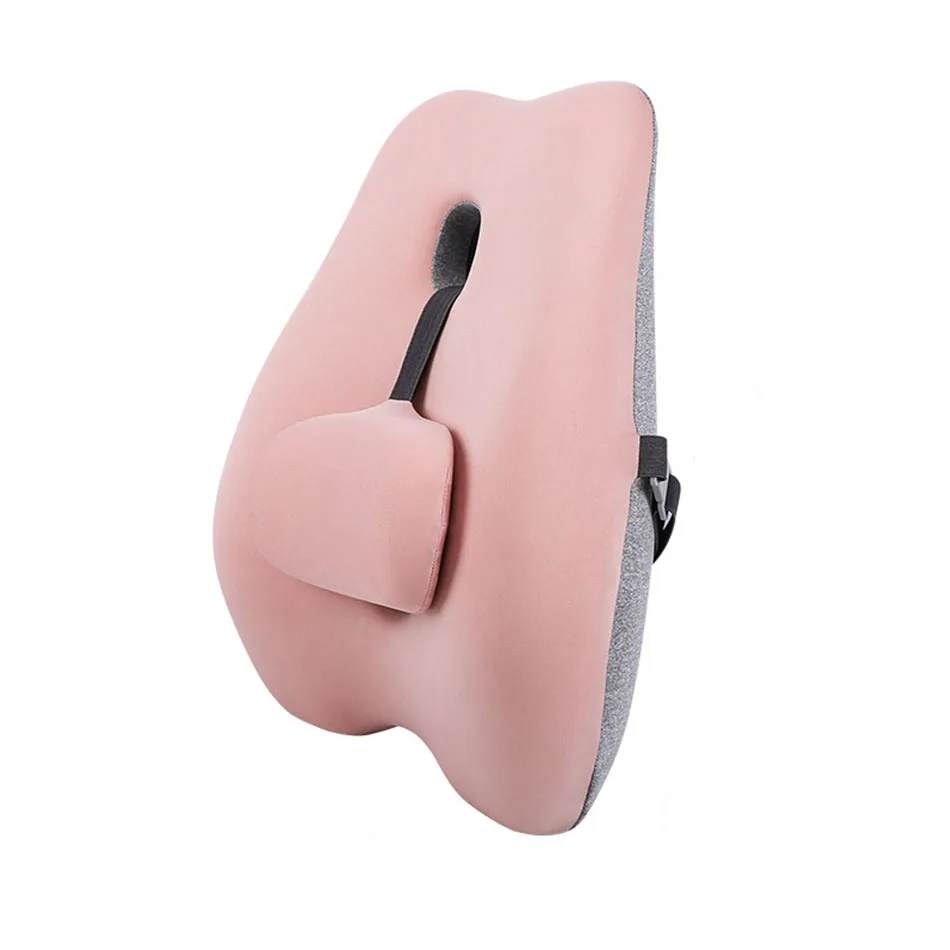 Almohada lumbar ergonómica de espuma viscoelástica para silla
