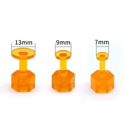 10x Glue Tab Dent Removal Tool PDR Orange Tabs Auto Paintless Dent Repair Maintenance Tool 7mm