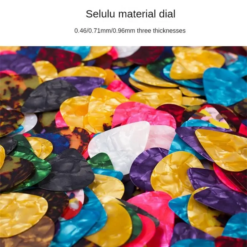 2/3PCS Ultra-thin And Lightweight 1mm Guitar Pick Celluloid Paddle High Quality Materials Color Guitar Pick 0.5mm