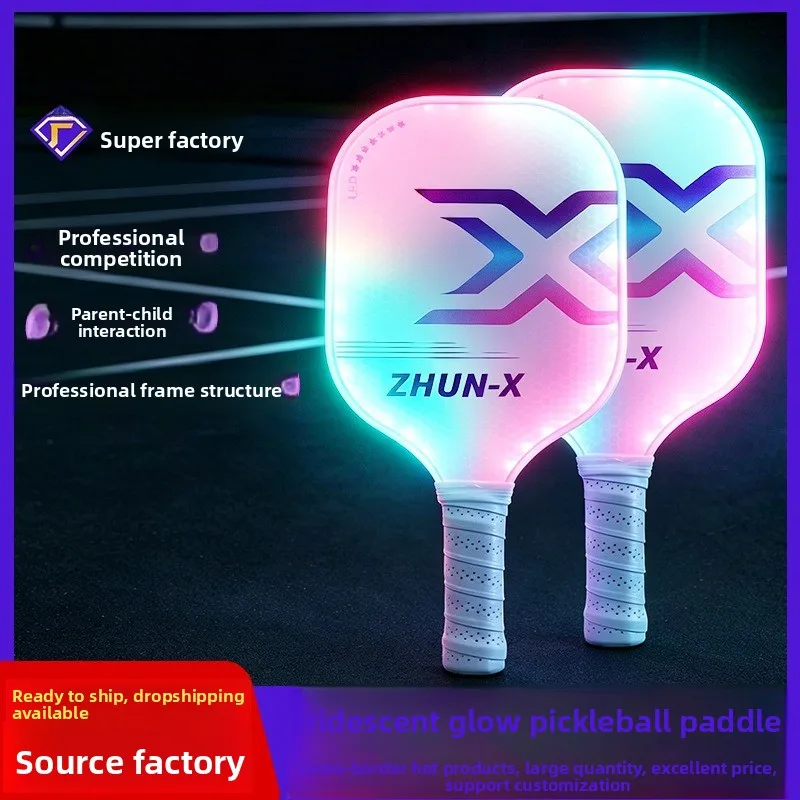 

Luminous Fiberglass Peak Racket Multifunctional Peak Racket Colorful Luminous Peak Racket Luminous Racket