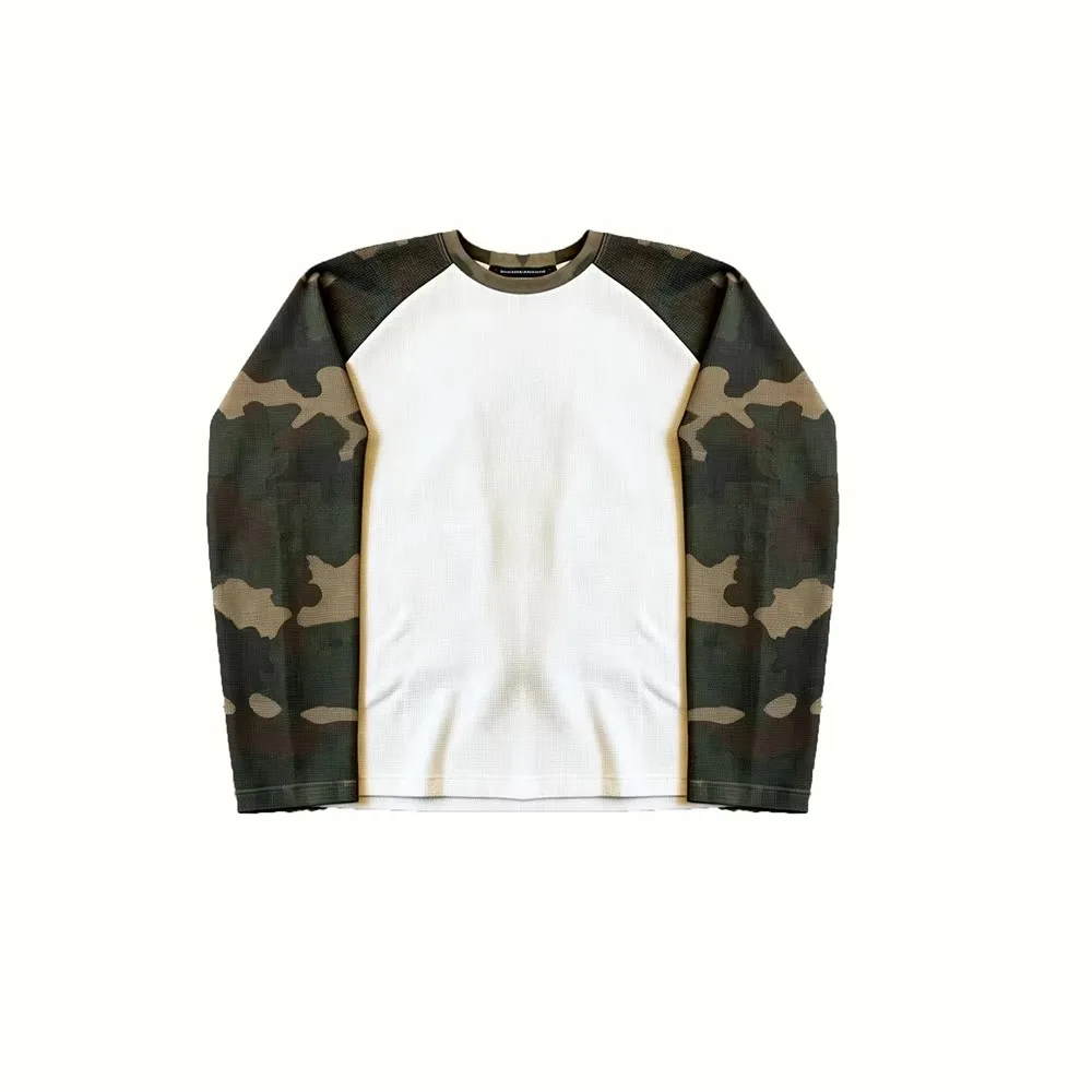 Camouflage Patterns 3D Printed Men's Long Sleeved Spring-autumn Clothing Outdoor Sports Breathable and Quick-drying Casual Tops view 3