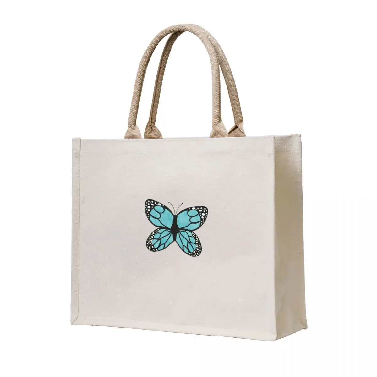 

Blue Butterfly Tote Bag bag luxury women shopping trolley bag Gift bags canvas tote bags