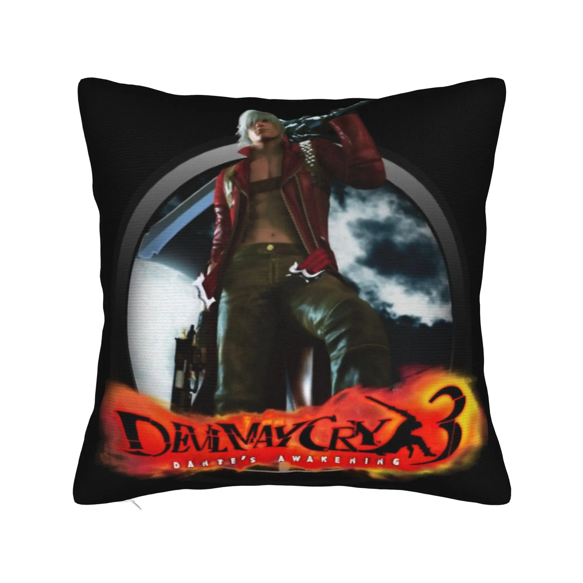 Devils May-Cry 3 Pillowcase Merchandise Printing Cushion Cover Gift  Throw Pillow Case Cover Home Multiple Sizes