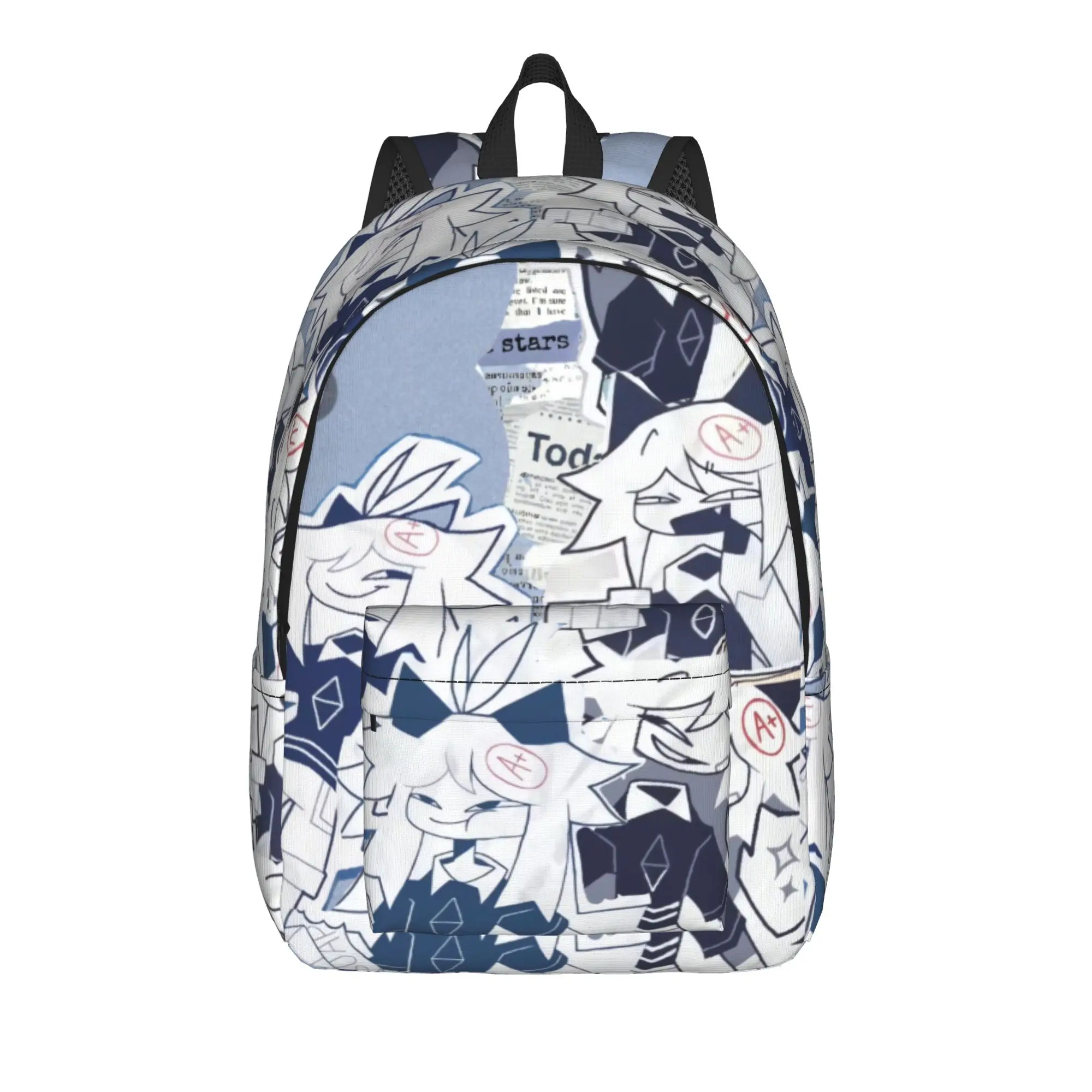 Fundamental Paper Education Backpack  Youth Polyester Sport Backpacks Pattern Streetwear High School Bags Rucksack