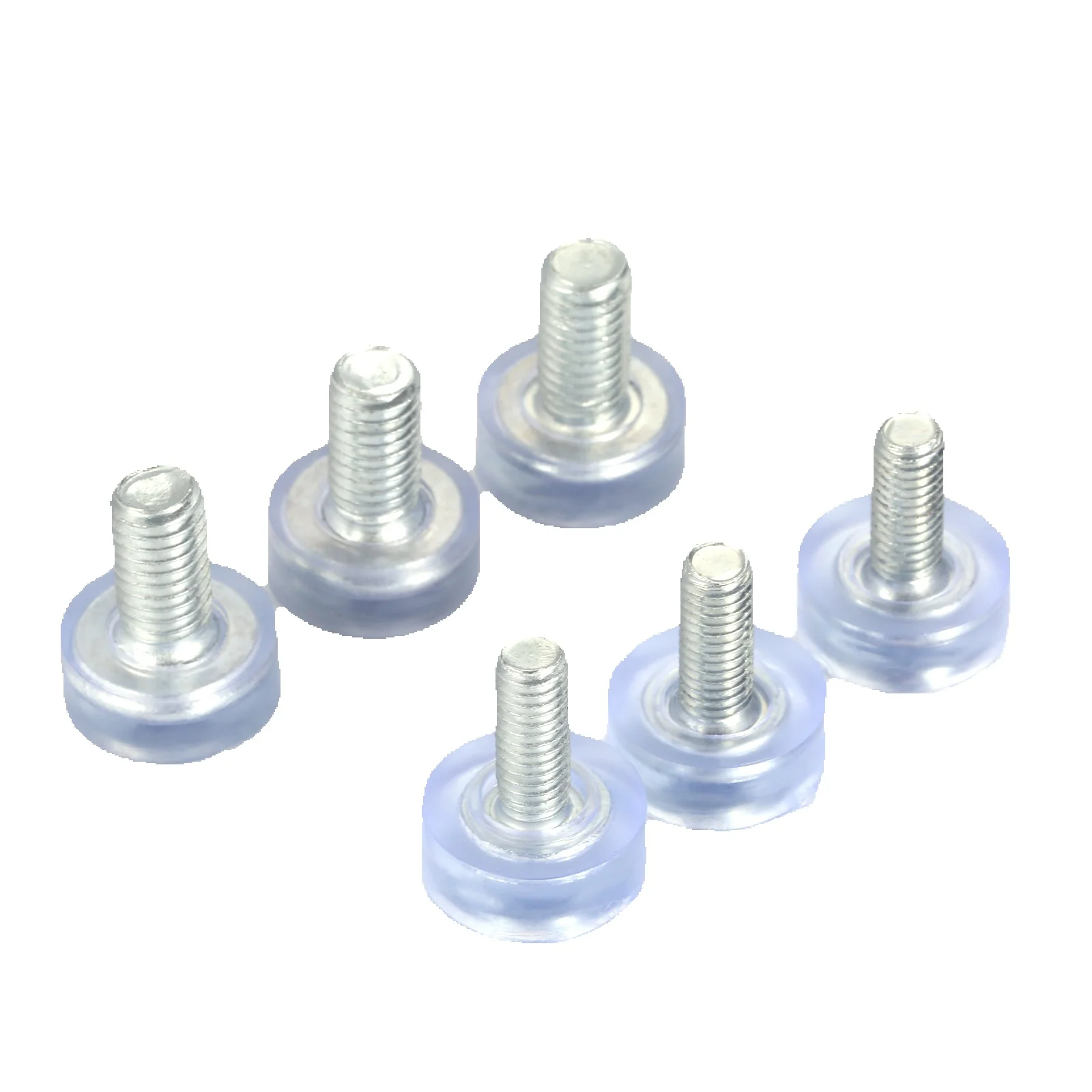 Pieds de nivellement coulissants pour meubles, filetage M6 M8, tampons de nivellement réglables, niveleurs de meubles transparents pour pieds de Table et de chaise, 10 pièces