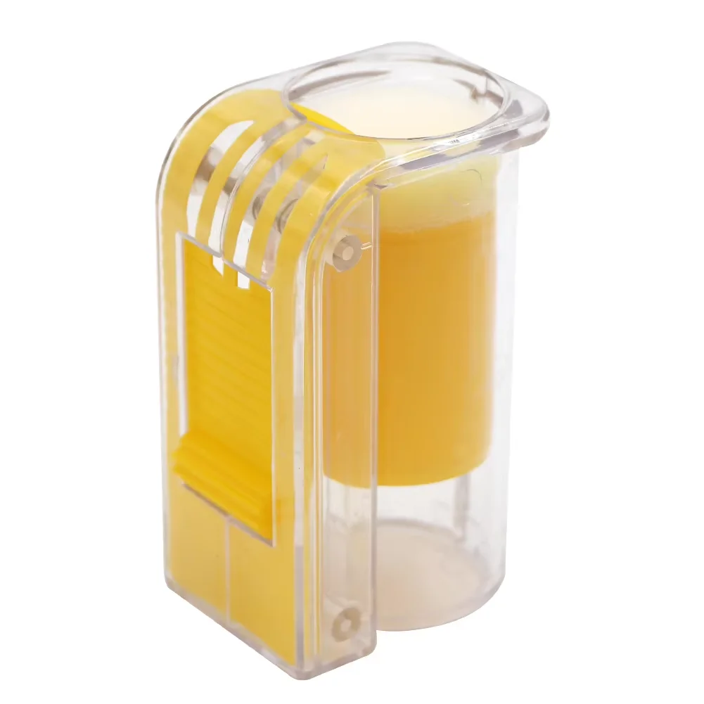 Queen Bee Marker Bottle Bee Catcher Plastic Marking Cage Handed Marking Bottle With Sponge Plunger Garden Beekeeping Tools 1Pcs
