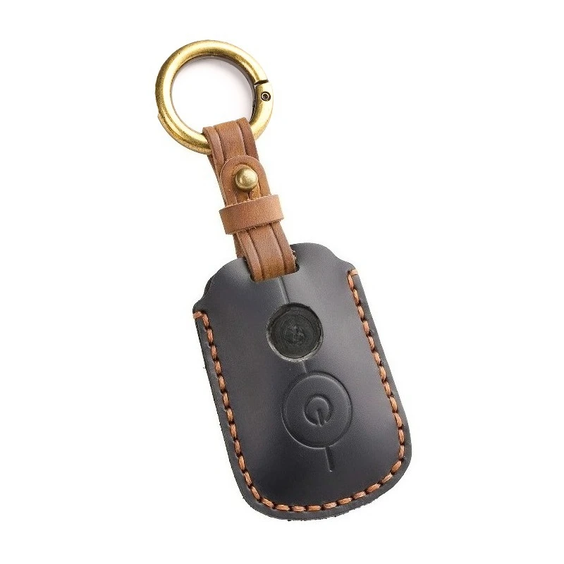 Genuine Leather Motorcycle Key Case Cover Shell Protector Fob Holder for Yamaha Nmax155 XMAX300 Aerox Janus Accessories