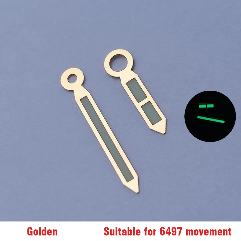 Watch ST2557/ST2555/6497 hands green luminous, suitable for ST2557/ST2555/6497 movement pointer accessories