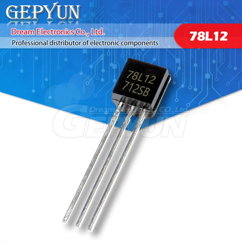 50PCS 78L12 three-terminal voltage regulator circuit output 12V 100MA TO-92 In stock