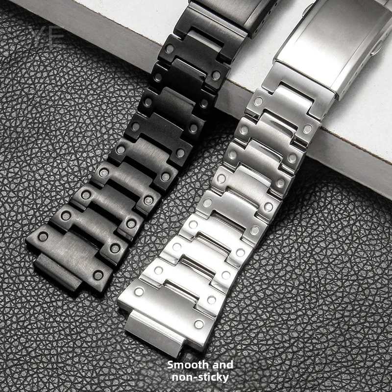 Premium Business Style Steel Watchband for Casio Edifice EFB680 Special Convex Interface 14x26mm Smooth Transparent Watch Strap