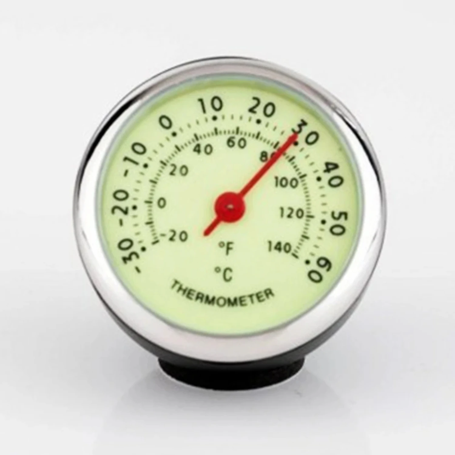 Small Round Thermometer Stick-on Temperature Gauge ℃/ °F Display  Automobile Household 40mm Panel Diamter Portable